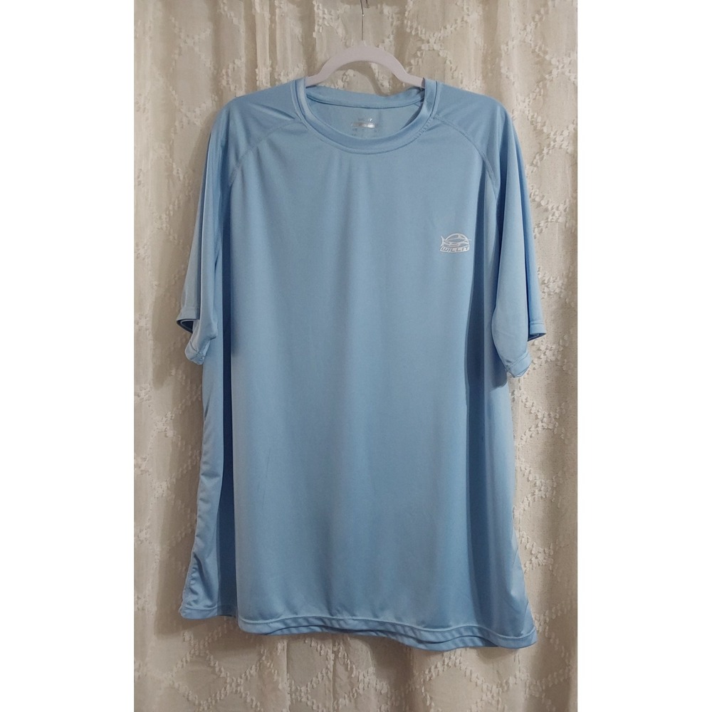 Willit Mens 2XL Light Blue Short Sleeve Sun Protection Fishing Performance Shirt